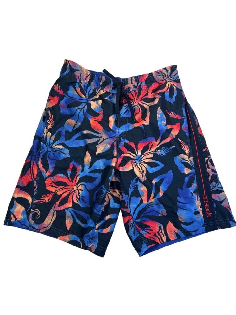 Speedo Floral Board Shorts Men’s L Hawaiian Swim Trunks Multicolor Y2K